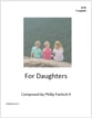For Daughters SATB choral sheet music cover